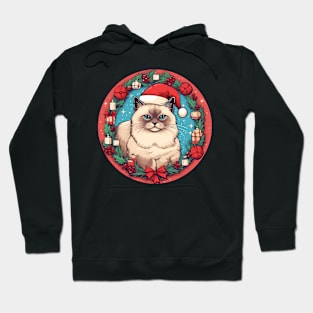 Birman Cat Xmas, Love Cats Hoodie